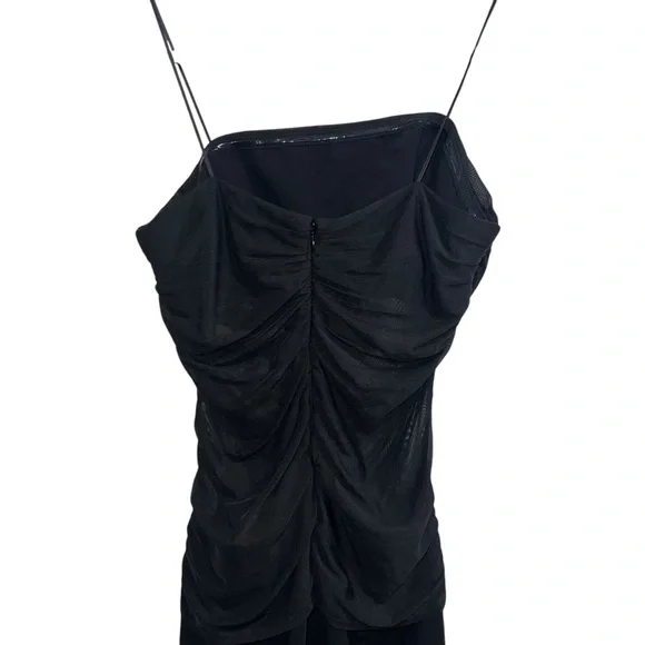 Amanda Uprichard X Revolve Myles Strapless Mesh Panel Maxi Dress Black - Picture 7 of 9